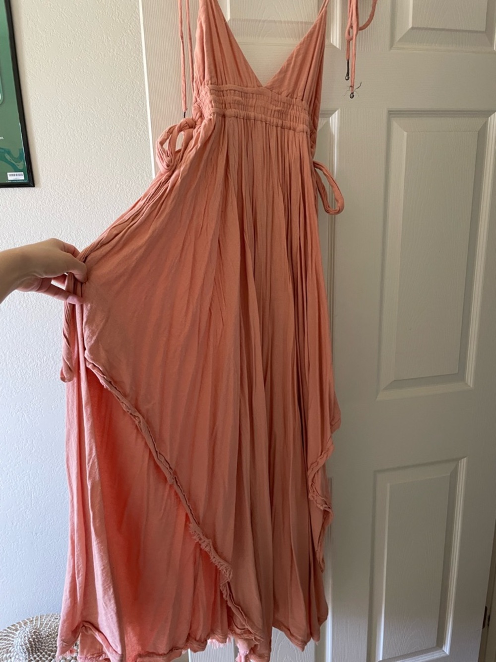 Endless Summer Tropical Heat Dress in salmon/peachy pink size XS - Picture 4 of 11